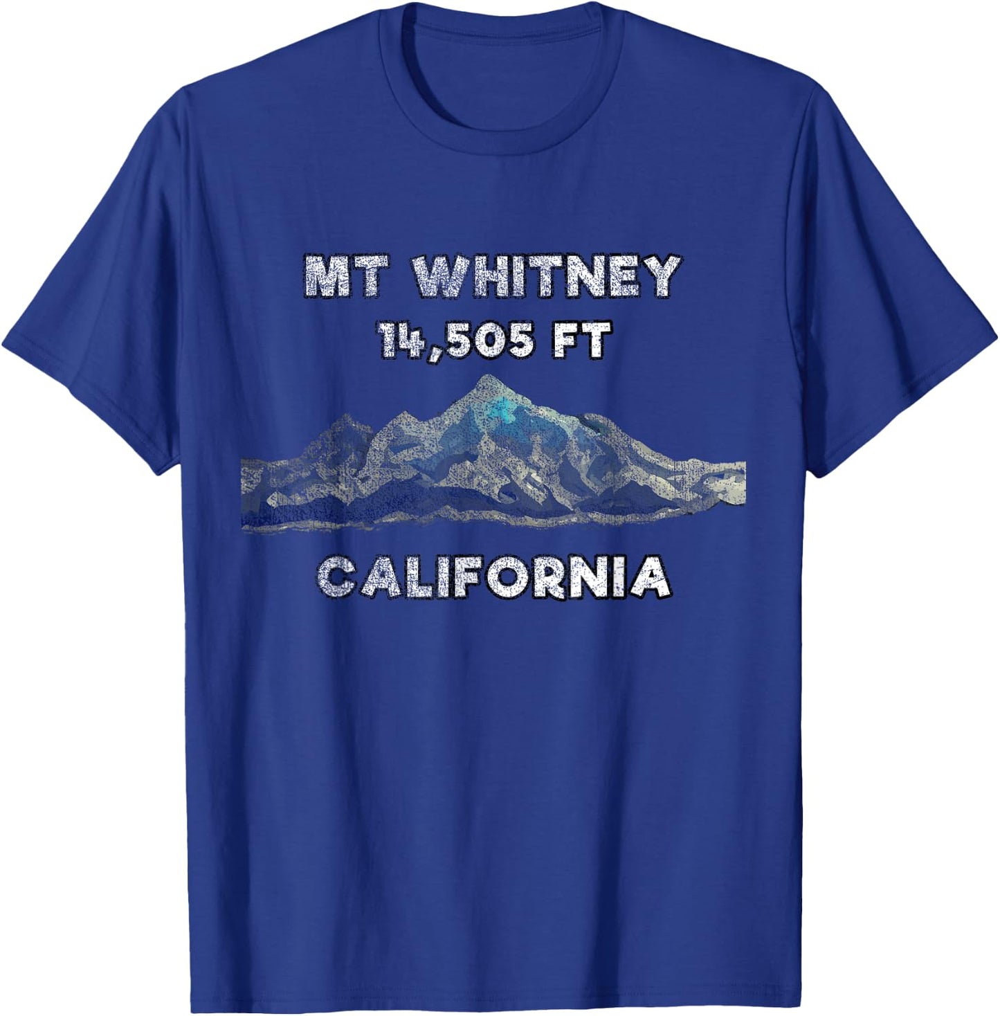 Mount Whitney Shirt with Mountain Scene - Mt Whitney Shirt T-Shirt - T-Shirt | Royal