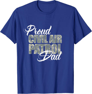 Proud Civil Air Patrol Dad T-Shirt - T-Shirt | Royal