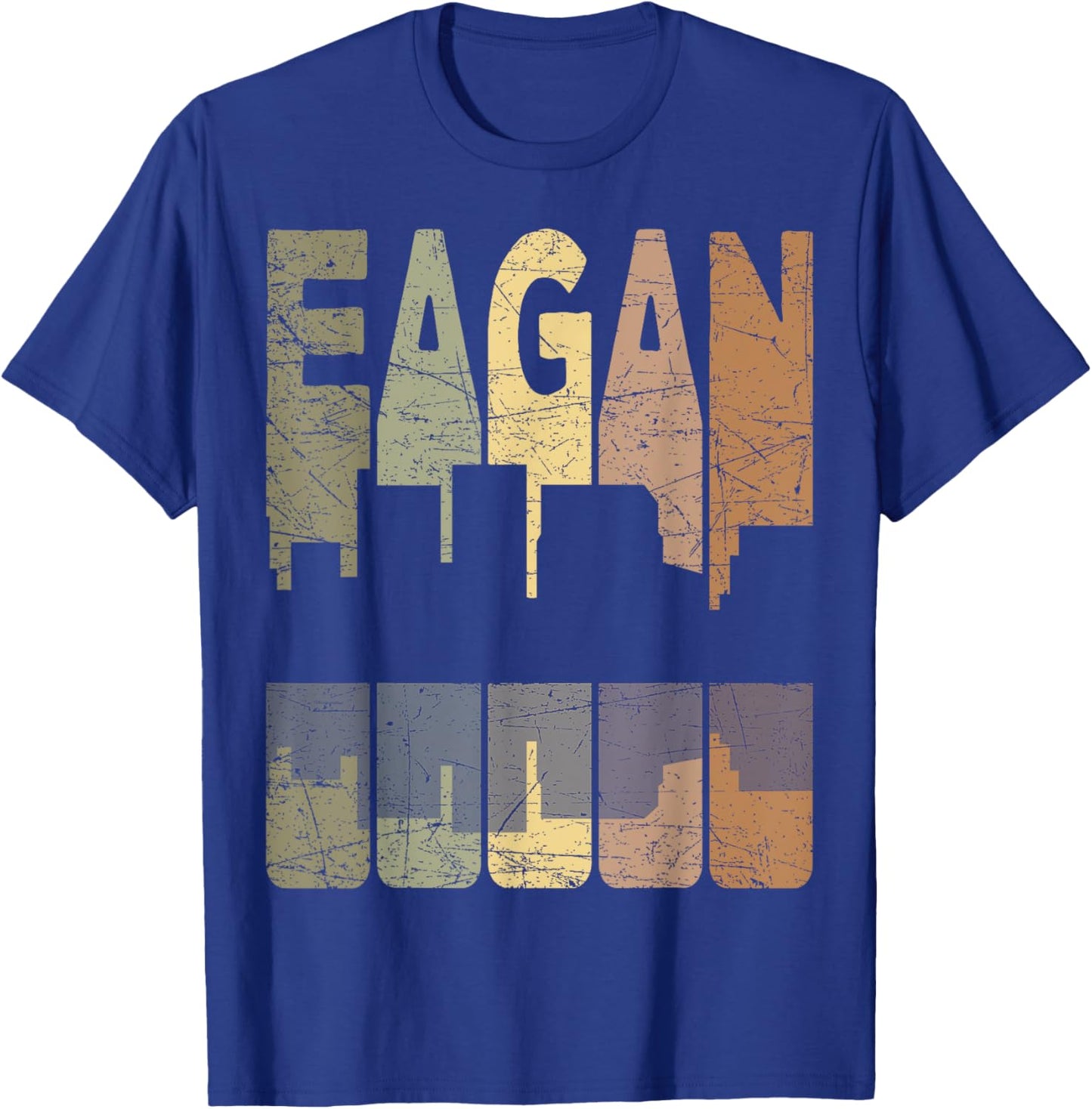 Eagan Vintage Eagan Minnesota Retro Eagan Skyline T-Shirt - T-Shirt | Royal