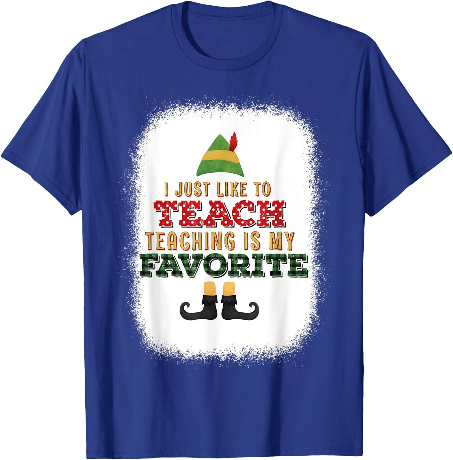 I Just Like To Teach Teaching Is My Favorite Christmas T-Shirt - T-Shirt | Royal