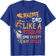 Men Anime Father's Day Anime Dad Except Way Cooler T-Shirt - T-Shirt | Royal