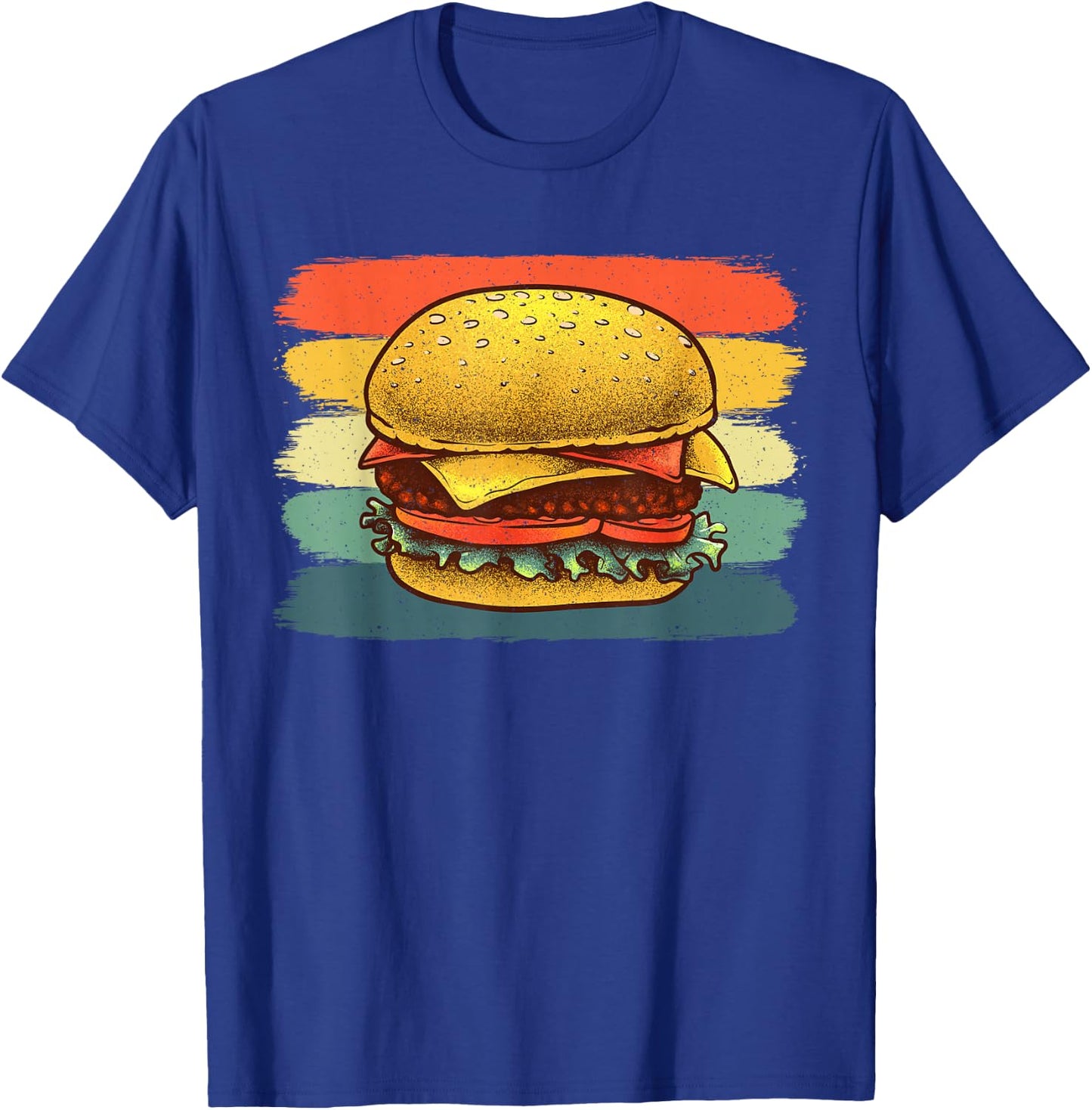 Cute Hamburger Design Women Cheese Burger Hamburger T-Shirt - T-Shirt | Royal