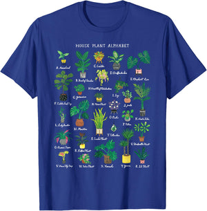 Plant Alphabet Gardener Gardening Plant Lover Women Men T-Shirt - T-Shirt | Royal