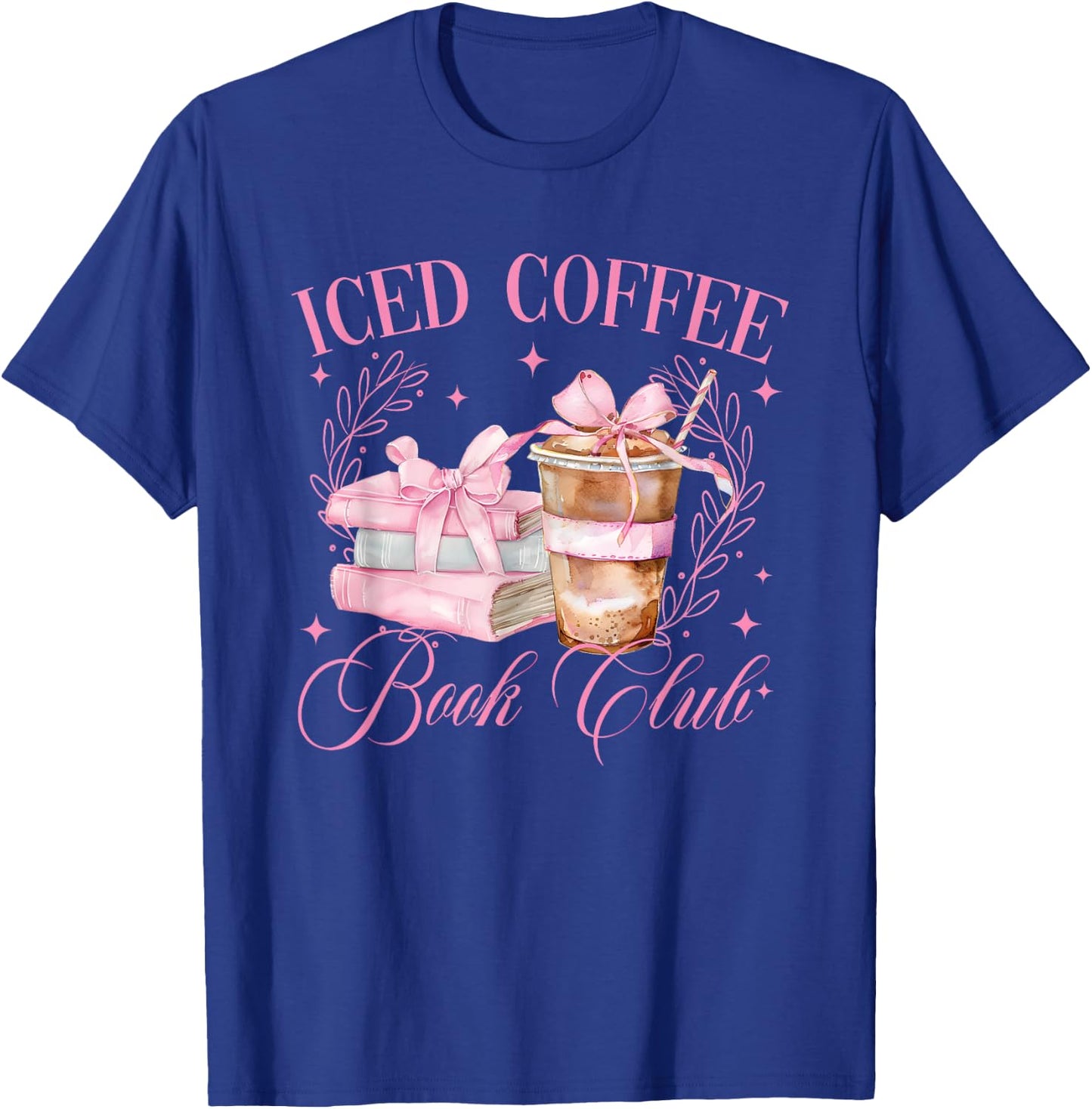 Iced Coffee Book Club T-Shirt - T-Shirt | Royal