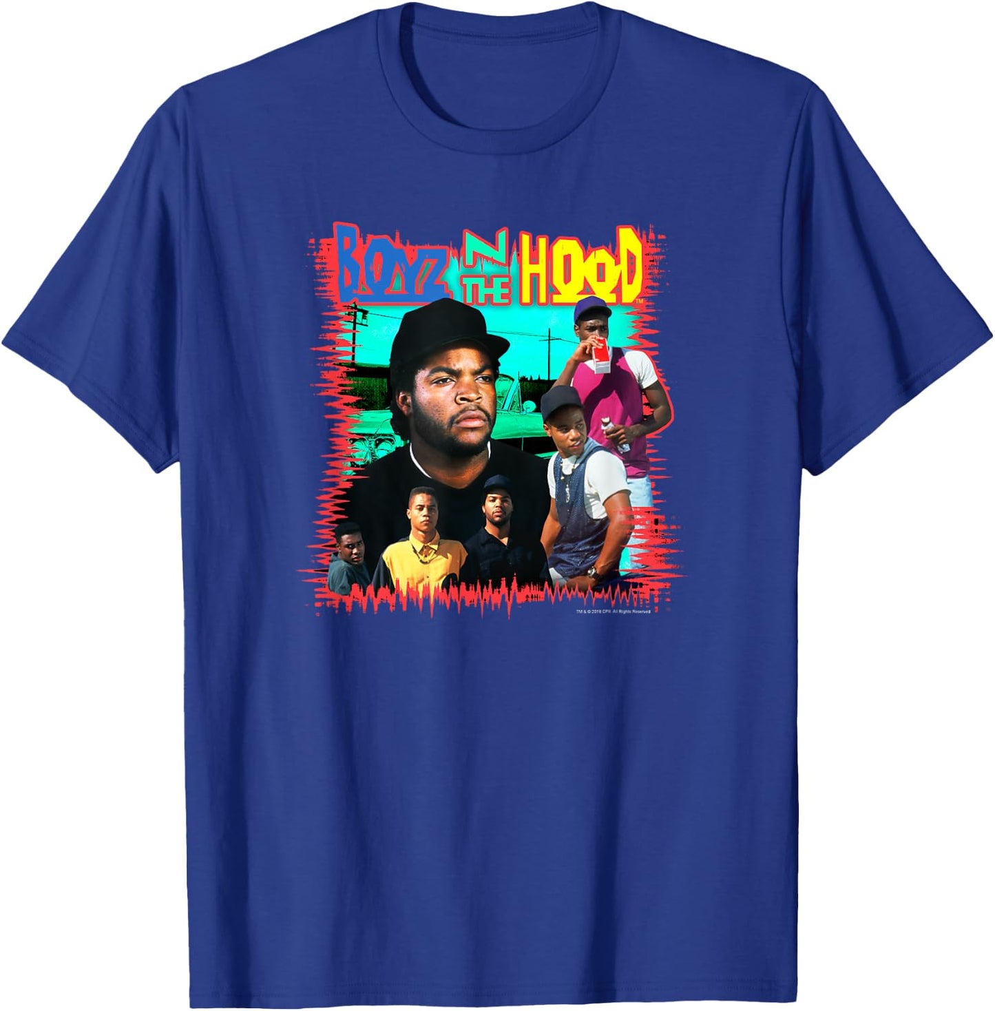 Boyz n the Hood Vintage Poster Style T-Shirt - T-Shirt | Royal