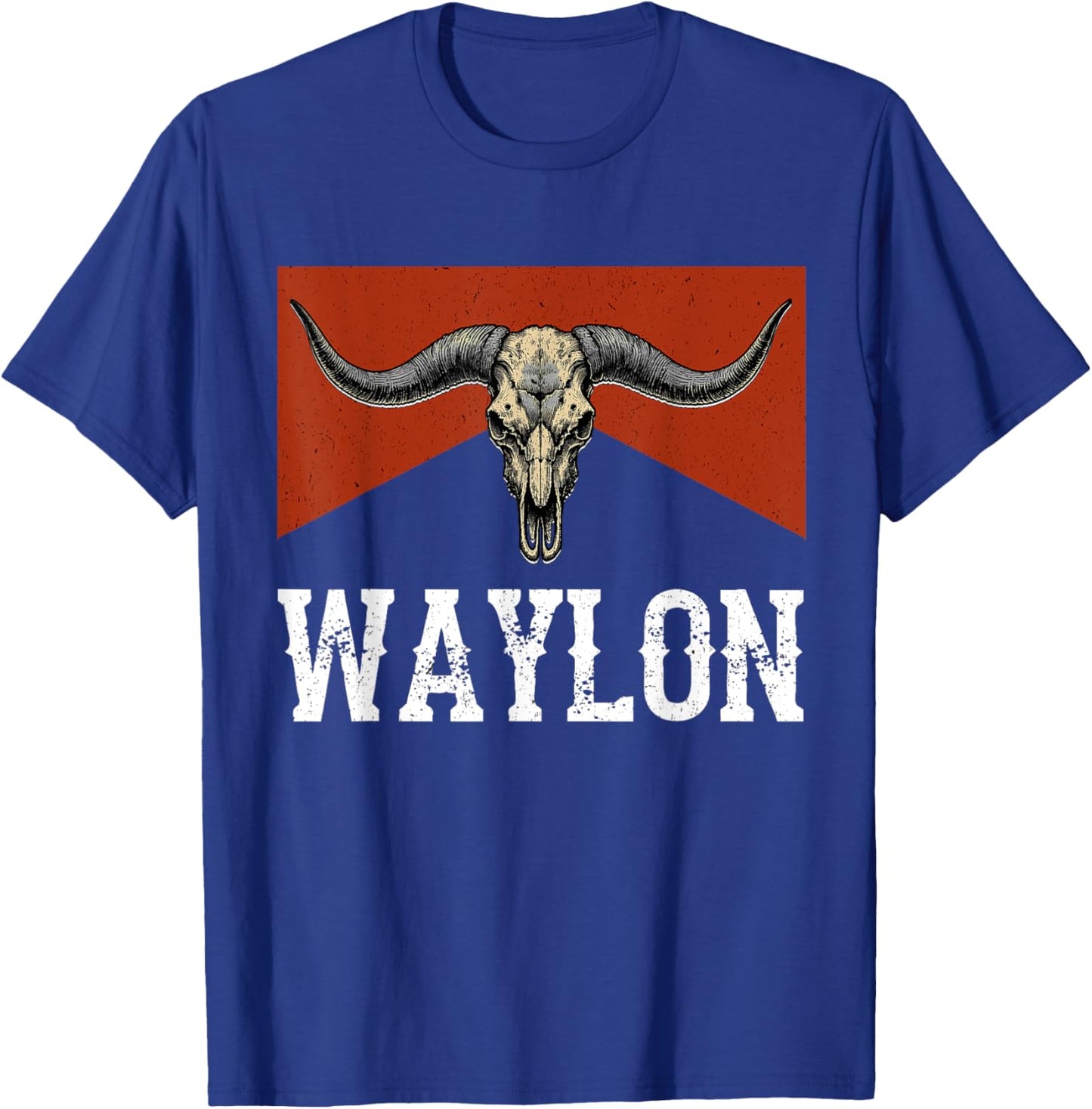 Classic Arts Waylon Last Name Personalized Western Deserts T-Shirt - T-Shirt | Royal