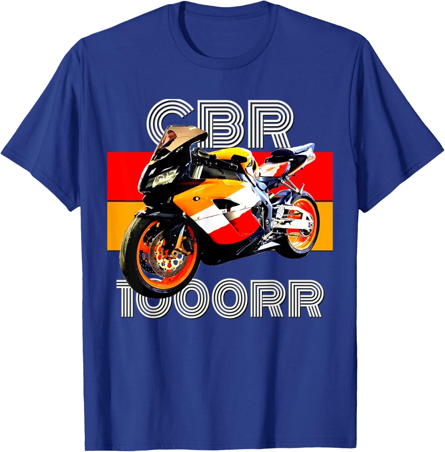 CBR 1000RR Motorcycle, Vintage Street Bike T-Shirt - T-Shirt | Royal