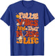 Retro Fall Vibes and That Nurse Life Thanksgiving Nurse Fall T-Shirt - T-Shirt | Royal
