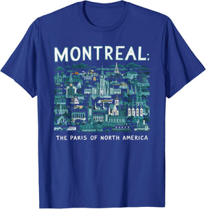 Montreal Quebec Canadian Travel Vacation I Love Canada T-Shirt - T-Shirt | Royal