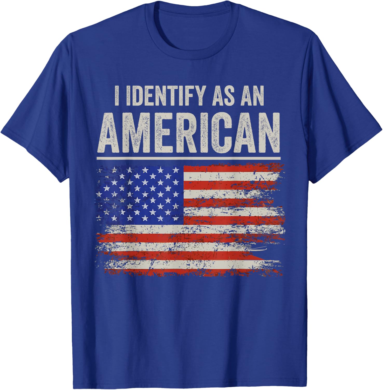 i Identify As An American Flag Men T-Shirt - T-Shirt | Royal