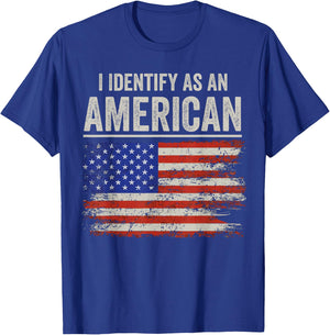 i Identify As An American Flag Men T-Shirt - T-Shirt | Royal