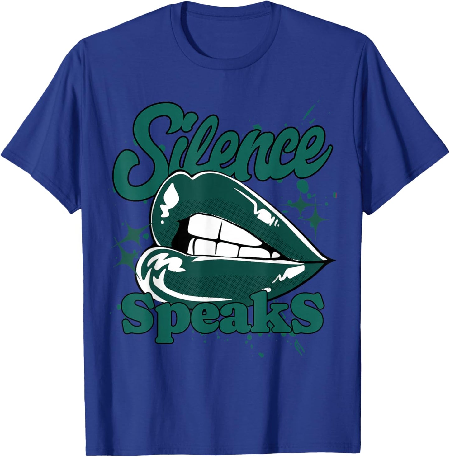 Silence Speaks Oxidized Green 4s Matching Women T-Shirt - T-Shirt | Royal