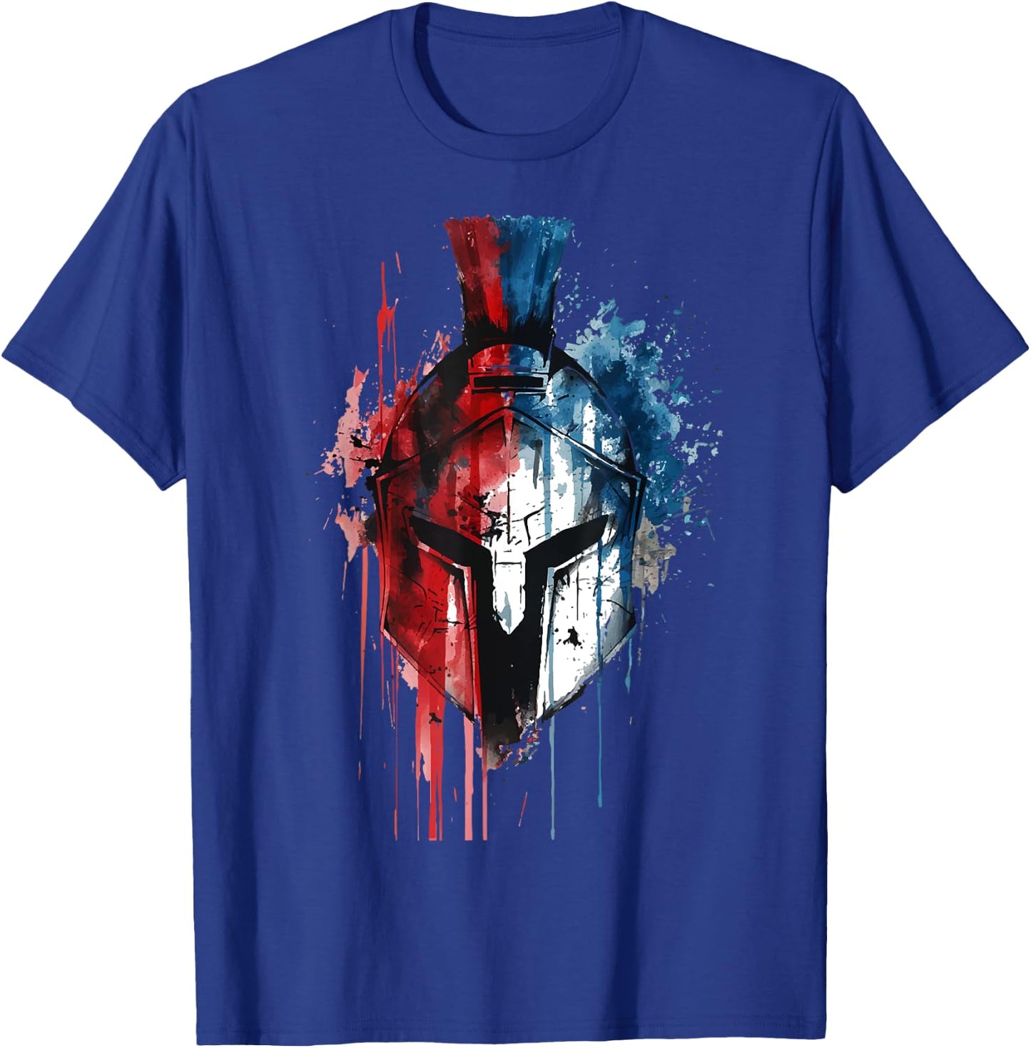 Sparta Spartan Fighter Helmet Greeks Leonidas Sparta T-Shirt - T-Shirt | Royal