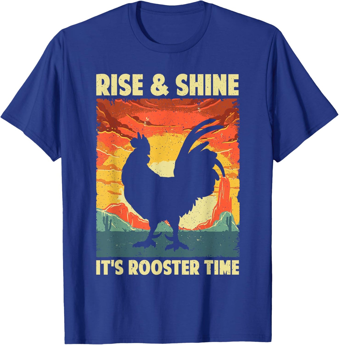Funny Chicken Rooster Design Women Rooster Lover T-Shirt - T-Shirt | Royal