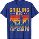 Funny BBQ Grilling Dad Barbecue Lover Retro Fathers Day T-Shirt - T-Shirt | Royal