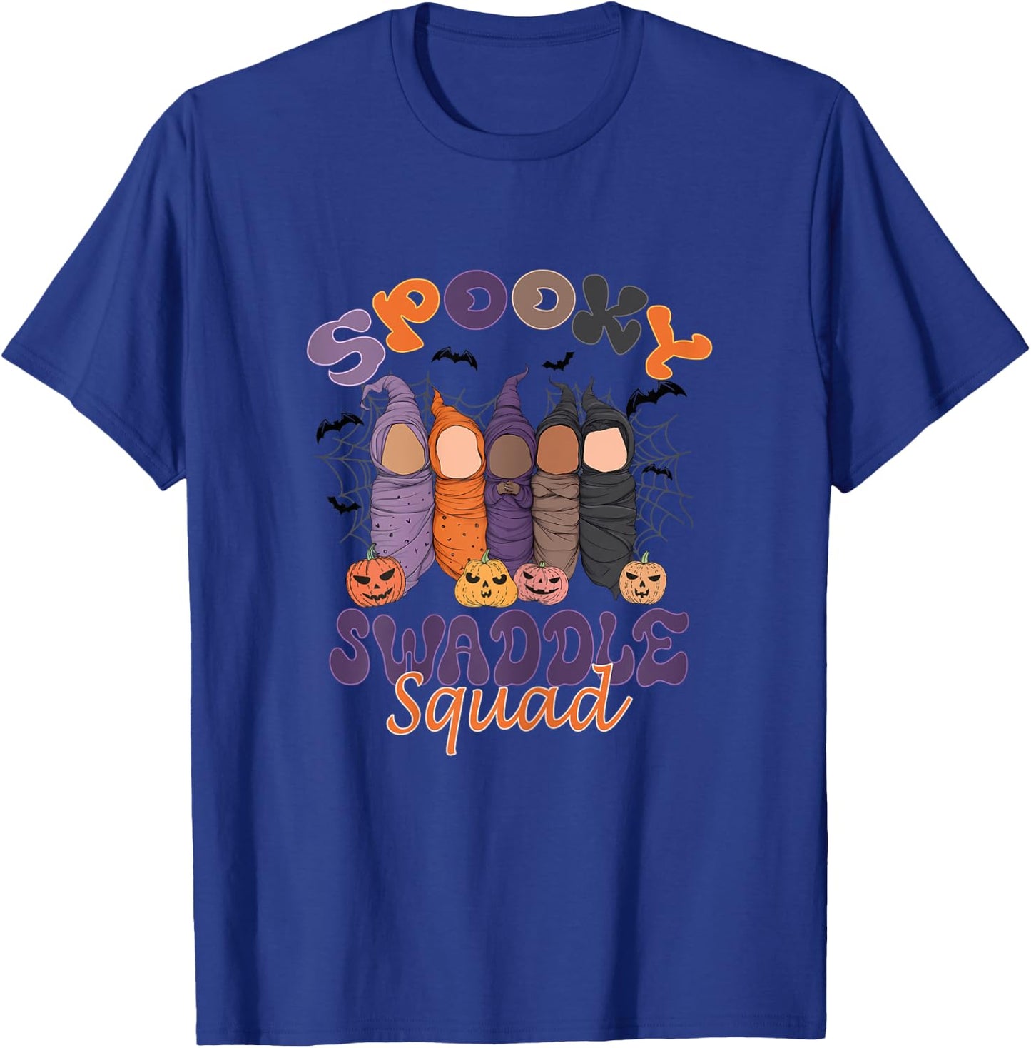 Spooky Swaddle Squad Mother Baby Nurse Halloween Nursery T-Shirt - T-Shirt | Royal