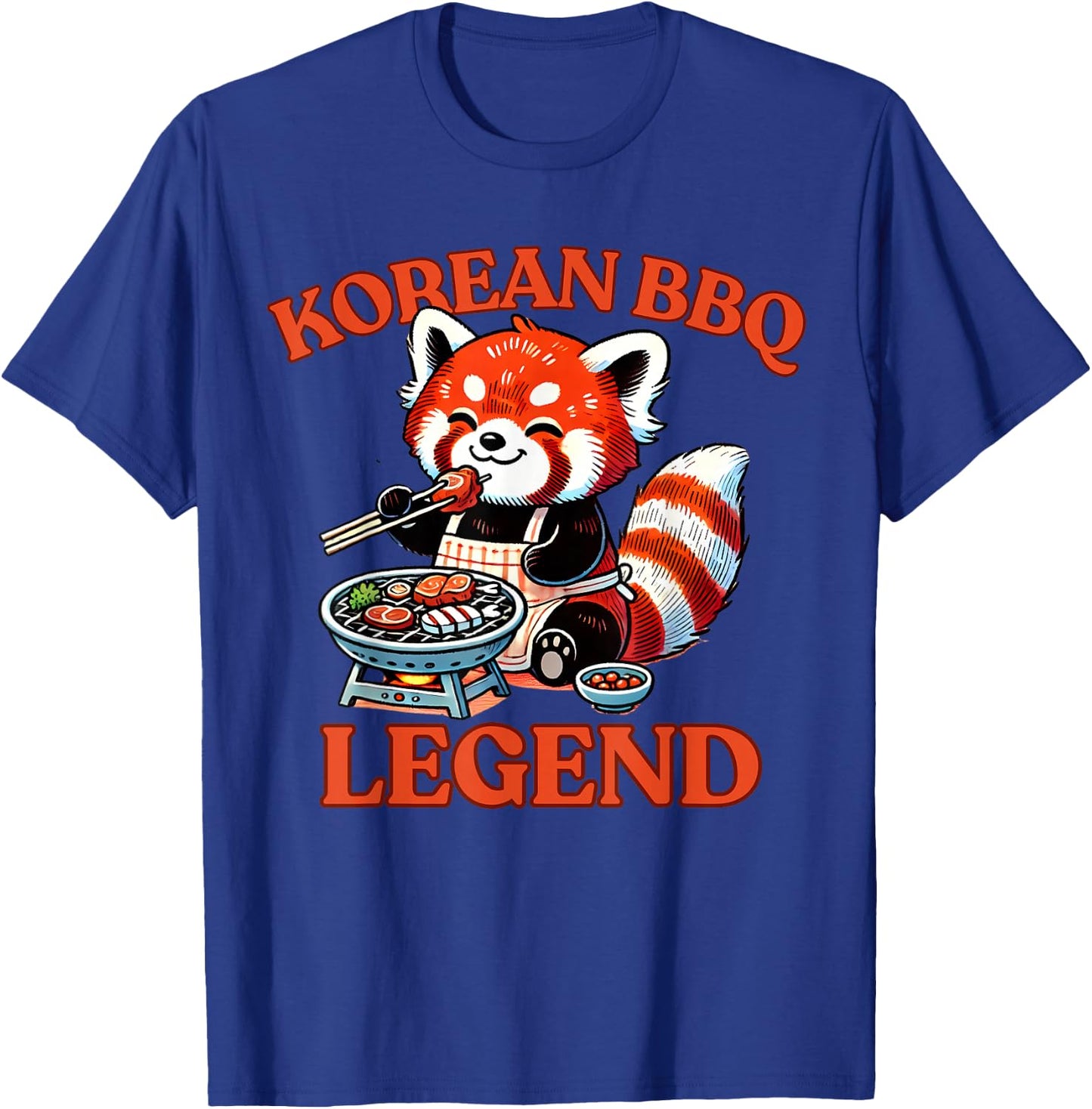 Korean BBQ Legend Red Panda T-Shirt - T-Shirt | Royal