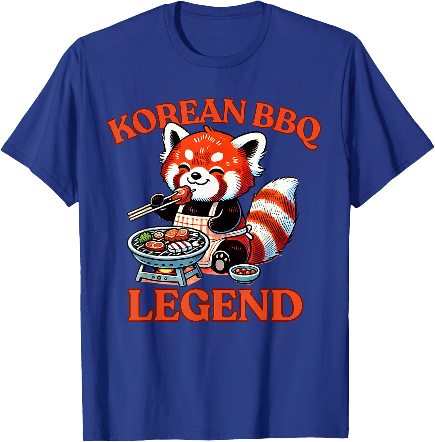 Korean BBQ Legend Red Panda T-Shirt - T-Shirt | Royal