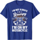 Motorcycle Rider Art Women Dad Motorcycle Bike Lover T-Shirt - T-Shirt | Royal