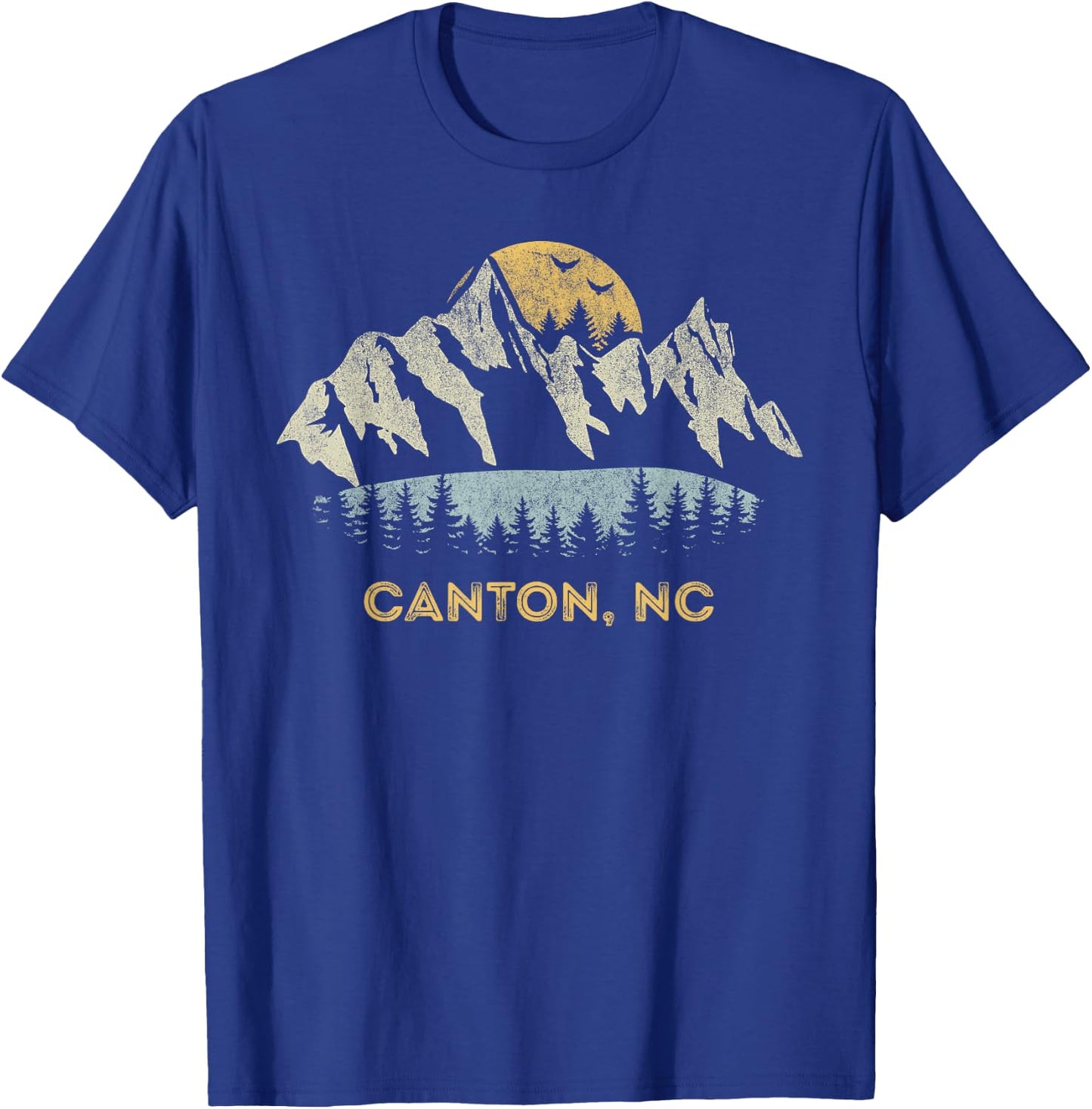Canton North Carolina Mountain Sunset Sunrise NC T-Shirt - T-Shirt | Royal