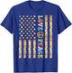 60s 70s American Flag Outfits Girls Kids Hippy Outfit USA Flag Hippie Groovy 1960s 1970s Love Peace T-Shirt - T-Shirt | Royal