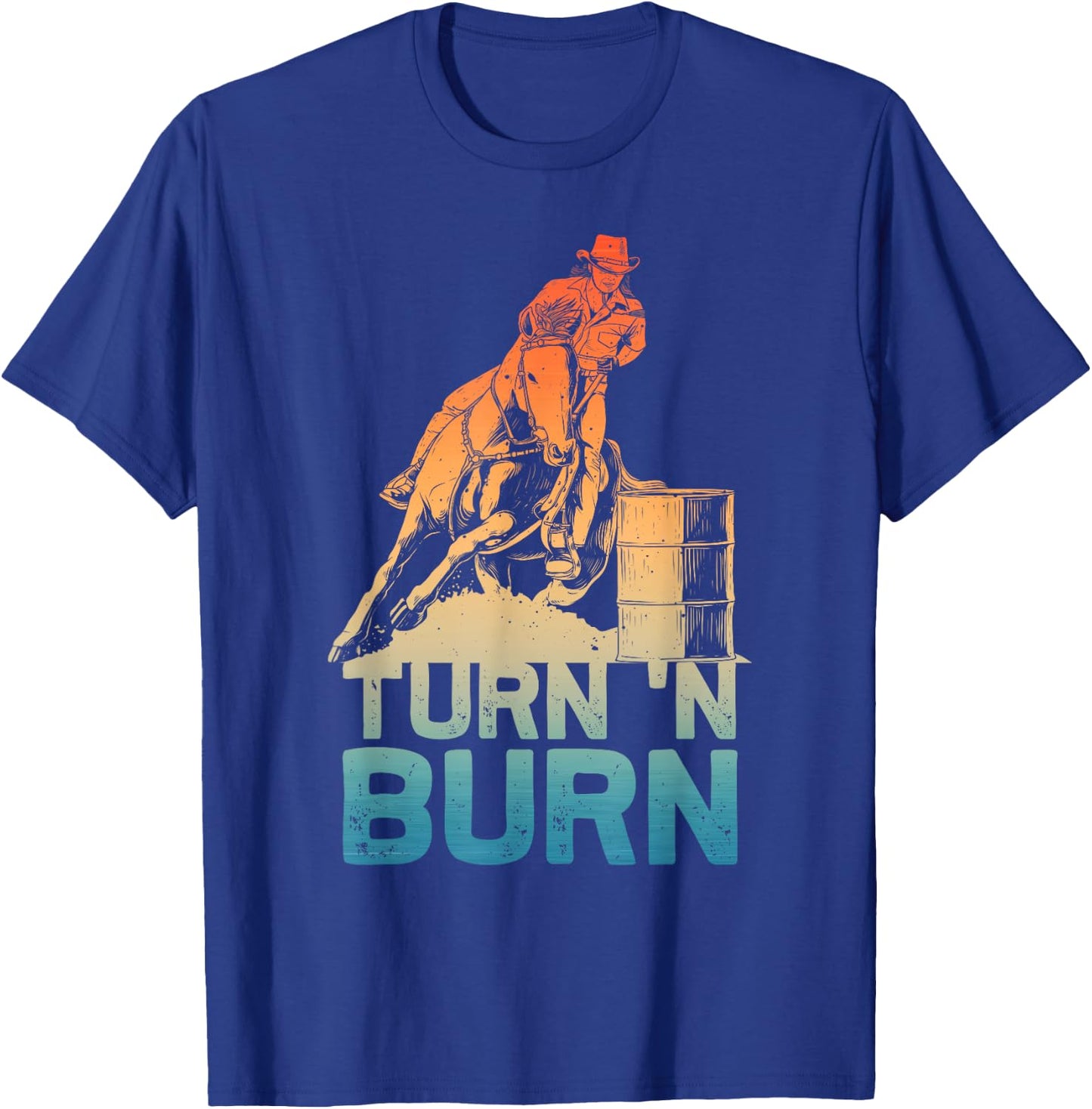 Barrel Racing Art Girls Barrel Racer Barrel Racing T-Shirt - T-Shirt | Royal