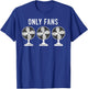 Funny Only Fans Vintage Fan Humor Retro Style T-Shirt - T-Shirt | Royal