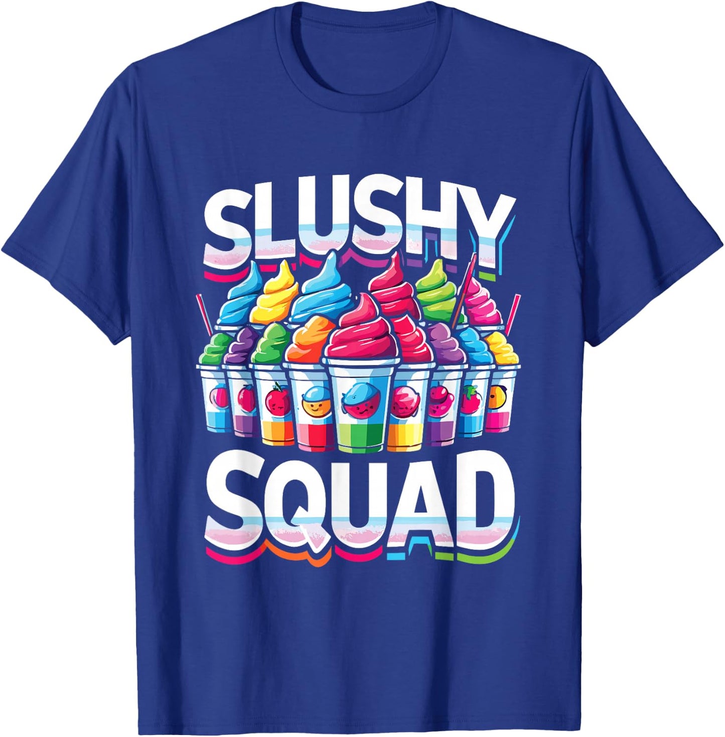 Slushy Squad Retro Parade T-Shirt - T-Shirt | Royal