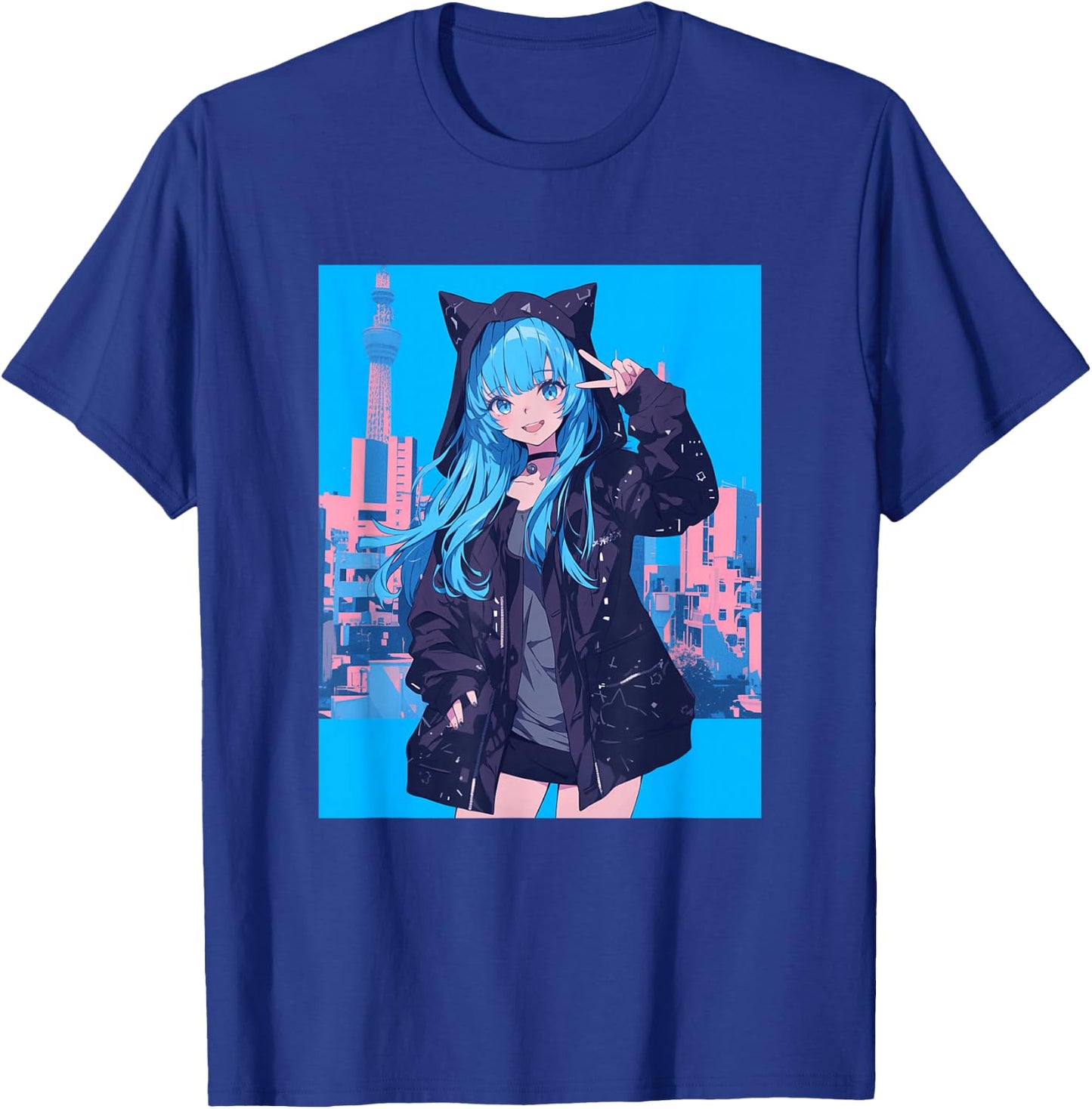 Japanese Anime Girl T-Shirt - T-Shirt | Royal