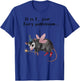 Whimsical Humor It Is I Your Fairy Godpossum -Adults Grey Short Sleeve Small Modern Cartoon Animal Humorous Cartoon Animal T-Shirt - T-Shirt | Royal