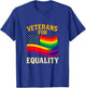 Veterans for Equality - LGBT Pride Military USA T-Shirt - T-Shirt | Royal