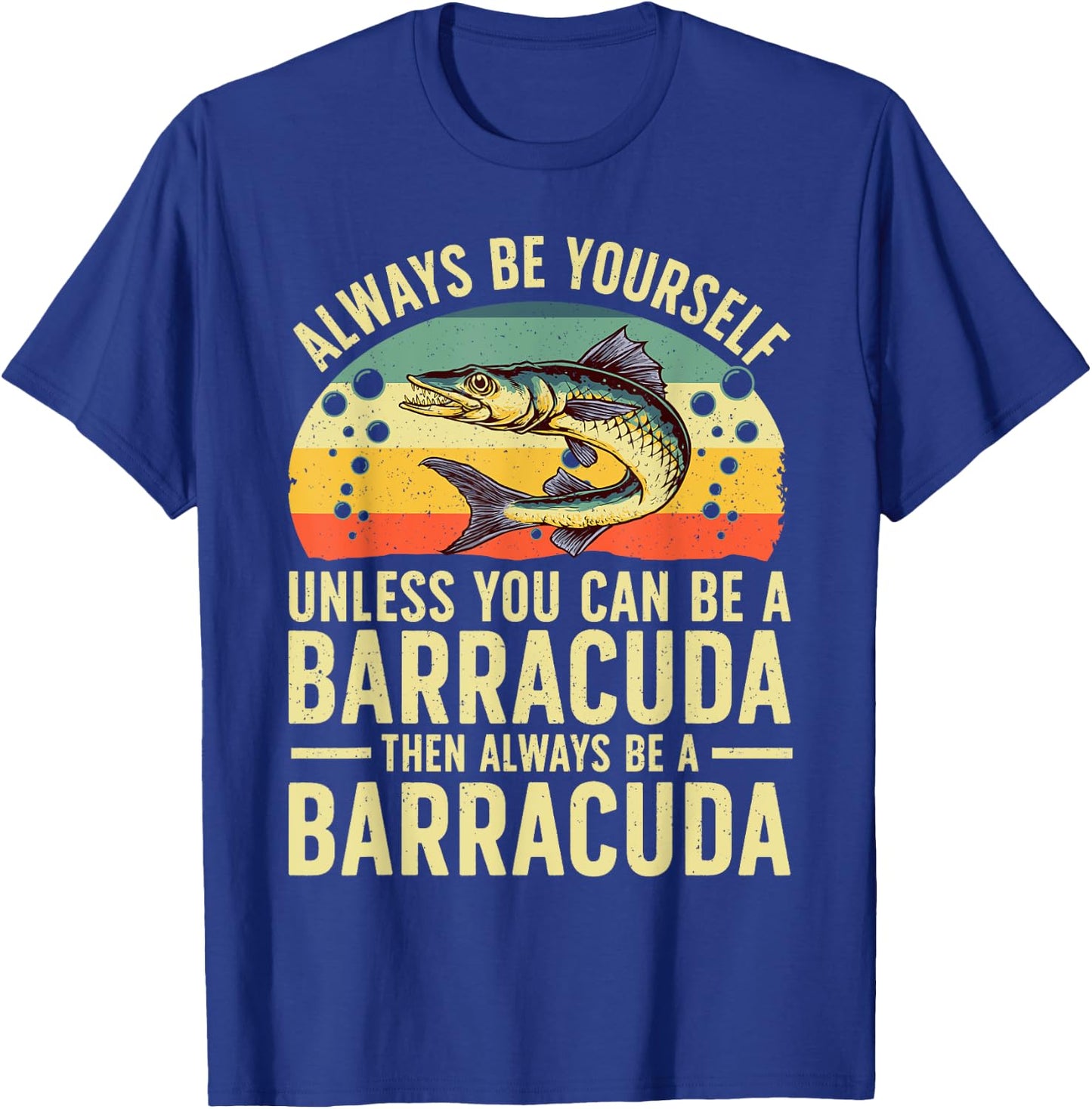 Funny Barracuda Design Women Barracuda Fish Lovers T-Shirt - T-Shirt | Royal