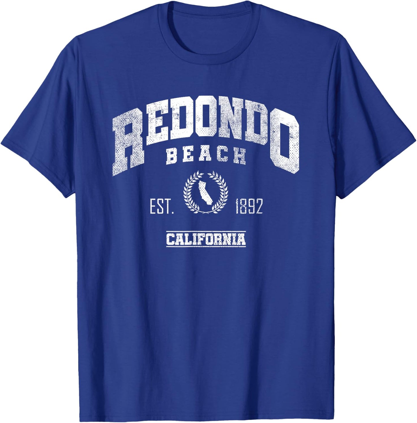 Redondo Beach CA | California | Vintage Throwback T-Shirt - T-Shirt | Royal