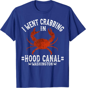 Washington Dungeness Crabbing Hood Canal Crabber T-Shirt - T-Shirt | Royal