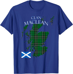 MacLean Hunting Scottish Clan Tartan Scotland T-Shirt - T-Shirt | Royal