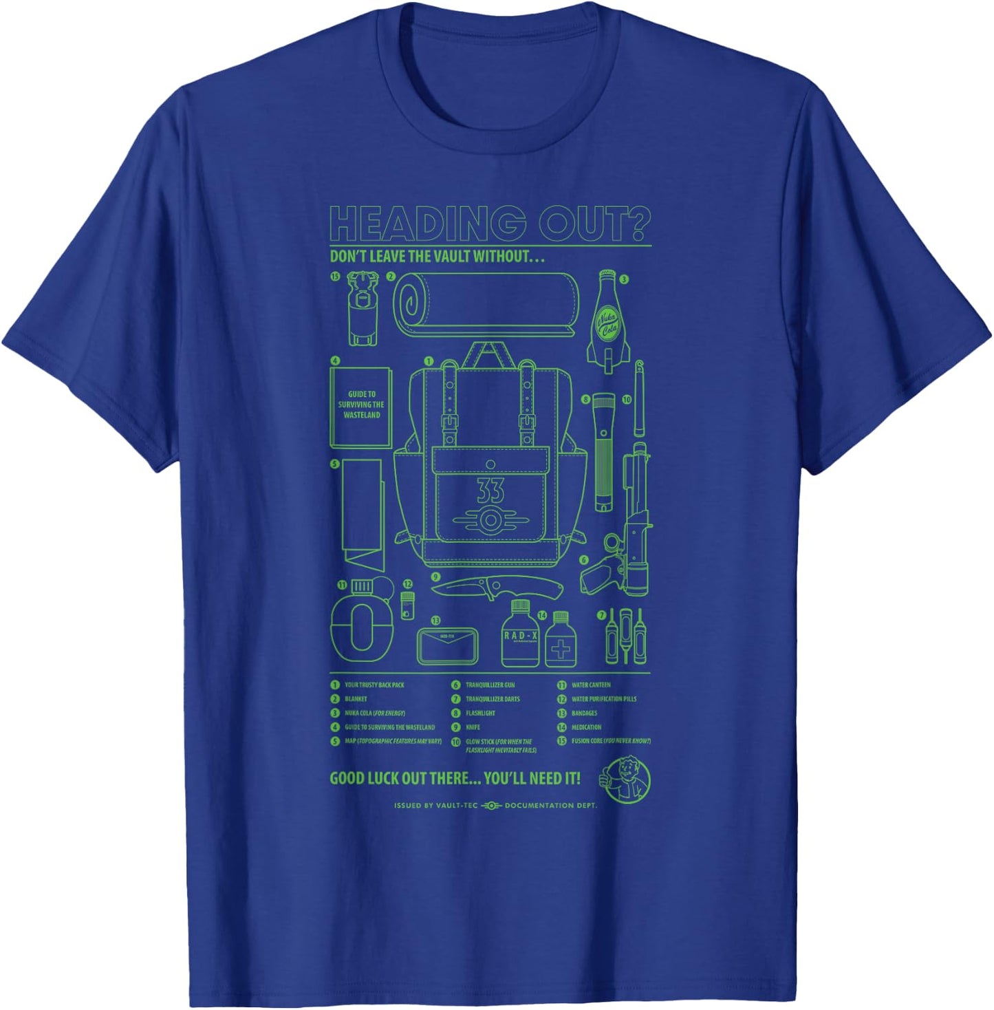 Fallout - Heading Out? T-Shirt - T-Shirt | Royal