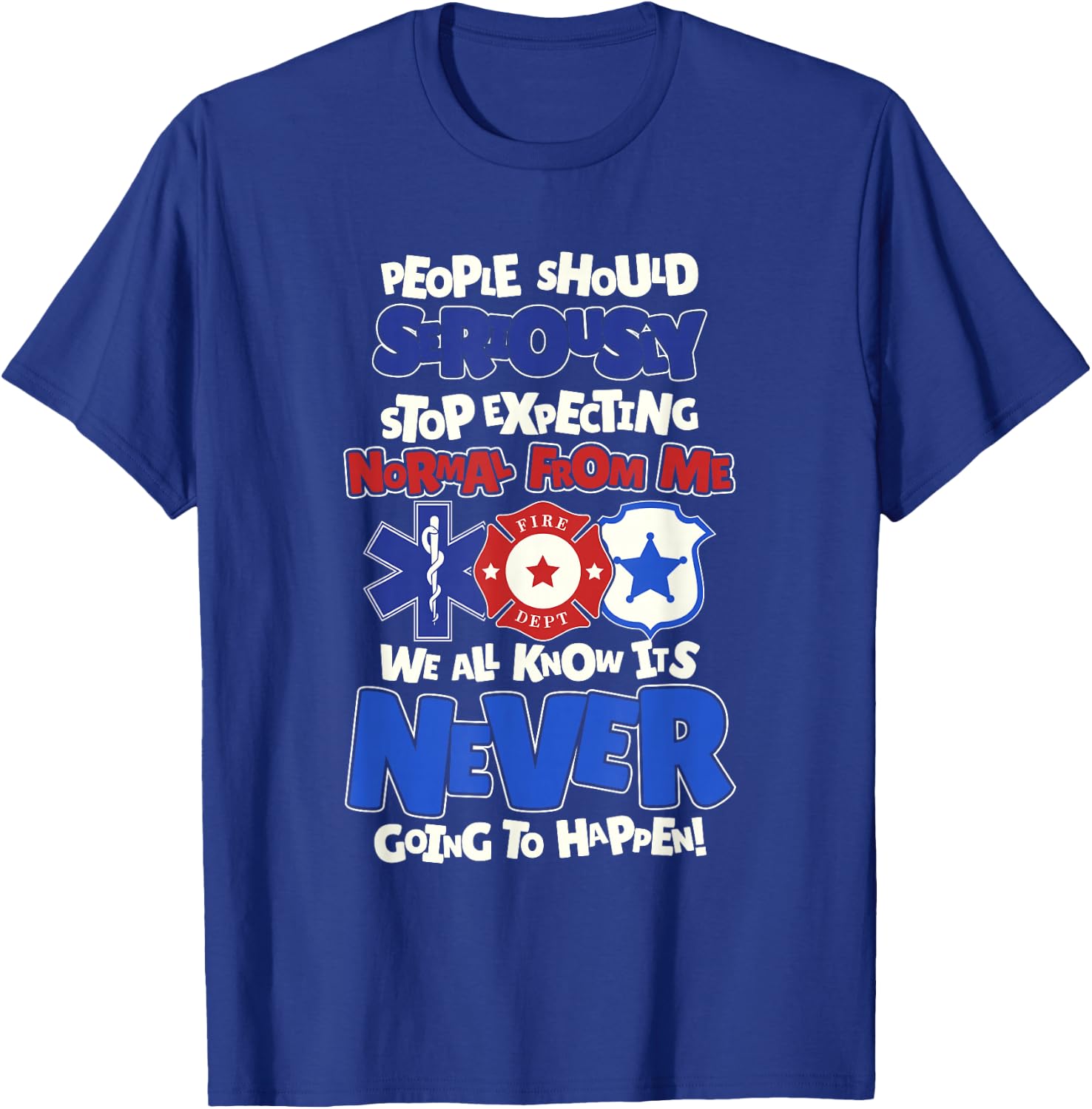 Paramedic Emergency Paramedic Paramedic T-Shirt - T-Shirt | Royal