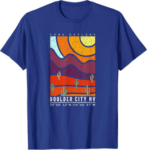 Boulder City Nevada Cool Desert Travel Souvenir Boulder City T-Shirt - T-Shirt | Royal