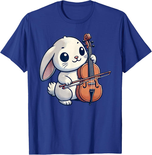 Cute Rabbit Bunny Playing Cello Rabbits Musician Music