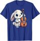 Cute Rabbit Bunny Playing Cello Rabbits Musician Music T-Shirt - T-Shirt | Royal