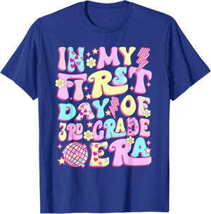 Groovy In My First Day 3rd Grade Era Back To School Girls T-Shirt - T-Shirt | Royal
