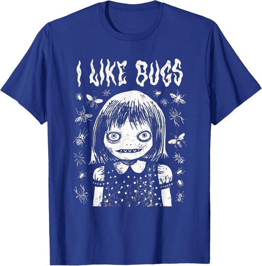 I Like Bugs Creepy Cute T-Shirt - T-Shirt | Royal