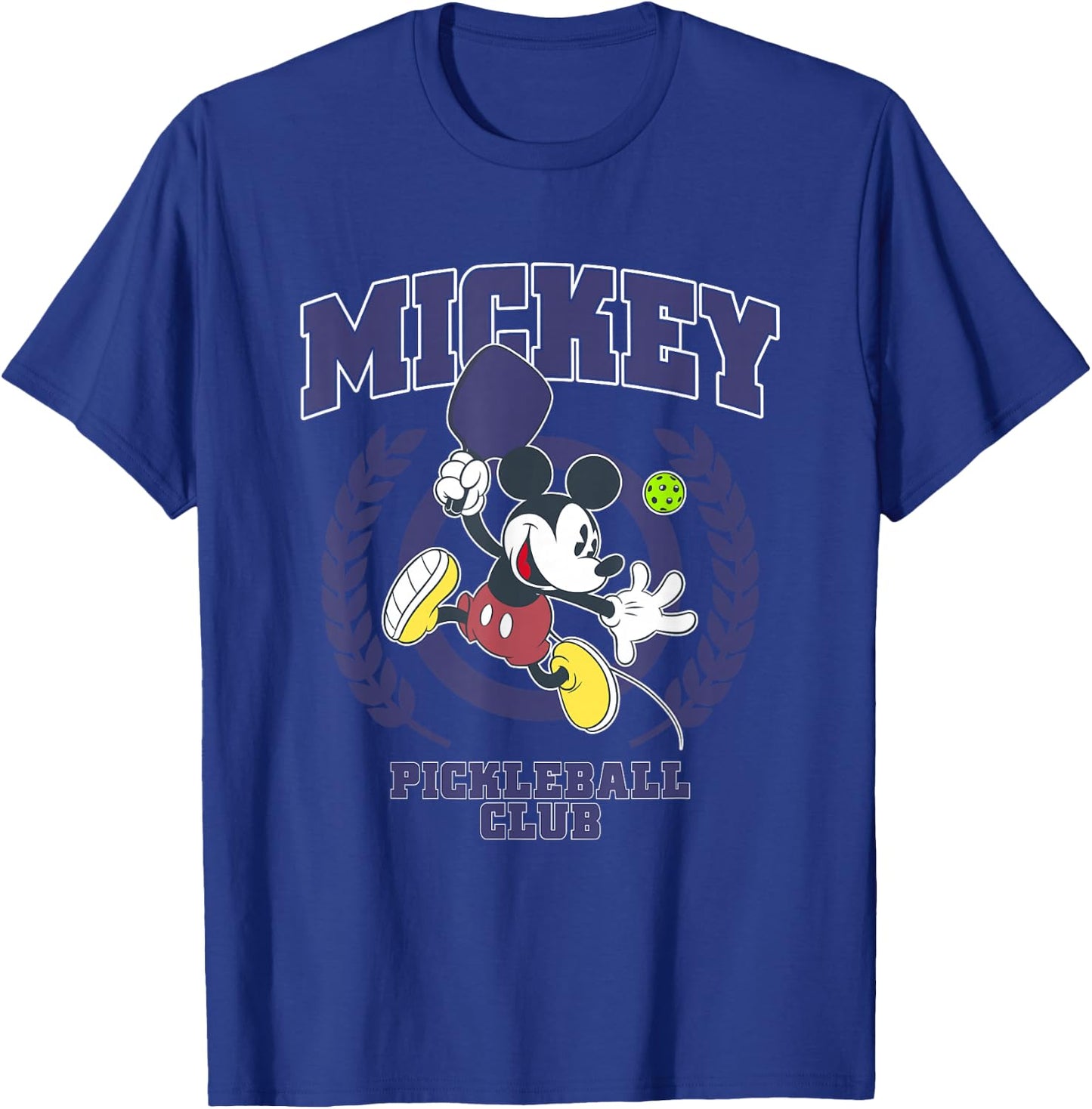 Disney Mickey and Friends Pickleball Club Big Chest Logo T-Shirt - T-Shirt | Royal