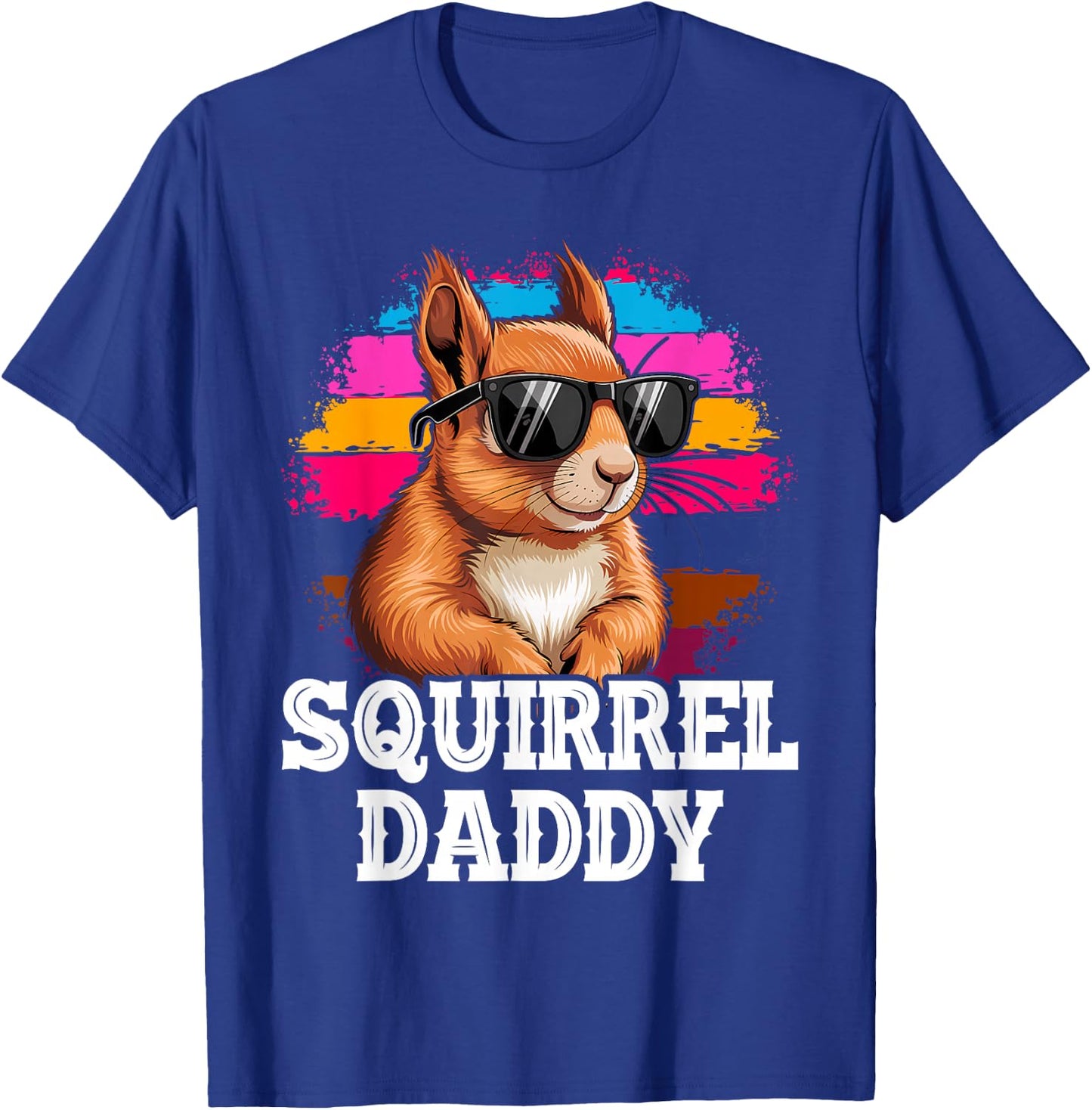 Squirrel Daddy Papa Dad Father's Day Father T-Shirt - T-Shirt | Royal
