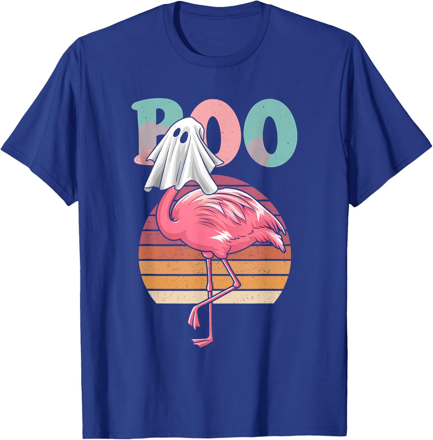 Flamingo Ghost Boo Pink Halloween Costume Flamingo Lover T-Shirt - T-Shirt | Royal