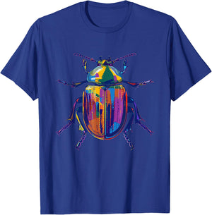 Scarab Beetle Pop Art T-Shirt - T-Shirt | Royal