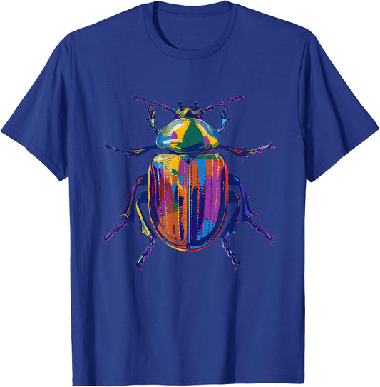 Scarab Beetle Pop Art T-Shirt - T-Shirt | Royal