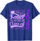 My Last First Day Senior Back to School 2025 Class Of 2025 T-Shirt - T-Shirt | Royal