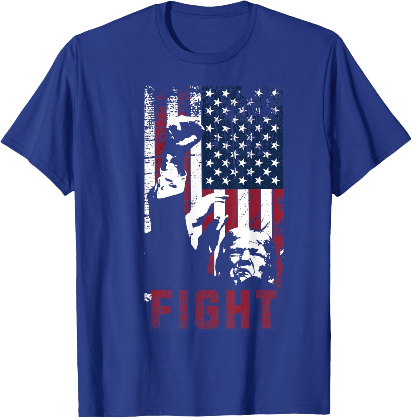 Fight USA United States of America T-Shirt - T-Shirt | Royal