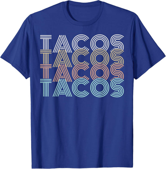 Cinco de Mayo Mexico Lovers Retro Vintage Tacos T-Shirt - T-Shirt | Royal